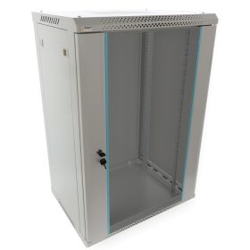   Pulsar RWA1864-G 19" 18U 600x450 fali rack szekrény, lapraszerelt, szürke, könnyített kialakítás