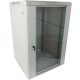Pulsar RWA1866-G 19" 18U 600x600 fali rack szekrény, lapraszerelt, szürke, könnyített kialakítás