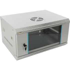   Pulsar RWA454-G 19" 4U 540x400 fali rack szekrény, lapraszerelt, szürke, könnyített kialakítás