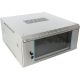 Pulsar RWA466-G 19" 4U 600x600 fali rack szekrény, lapraszerelt, szürke, könnyített kialakítás