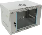   Pulsar RWA654-G 19" 6U 540x400 fali rack szekrény, lapra szerelt, szürke, könnyített kialakítás