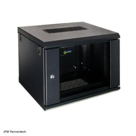   Pulsar RWA664 19" 6U 600x450 fali rack szekrény, lapraszerelt, fekete