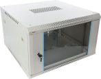   Pulsar RWA666-G 19" 6U 600x600 fali rack szekrény, lapra szerelt, szürke, könnyített kialakítás