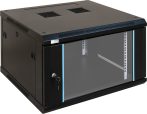  Pulsar RWA666 19" 6U 600x600 fali rack szekrény, lapra szerelt, fekete