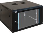   Pulsar RWA666 19" 6U 600x600 fali rack szekrény, lapra szerelt, fekete