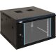 Pulsar RWA666 19" 6U 600x600 fali rack szekrény, lapraszerelt, fekete