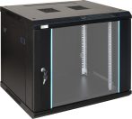   Pulsar RWA964 19" 9U 600x450 fali rack szekrény, lapra szerelt, fekete