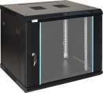   Pulsar RWA964 19" 9U 600x450 fali rack szekrény, lapra szerelt, fekete