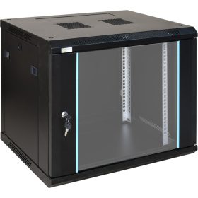   Pulsar RWA964 19" 9U 600x450 fali rack szekrény, lapraszerelt, fekete