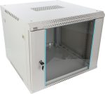   Pulsar RWA966-G 19" 9U 600x600 fali rack szekrény, lapra szerelt, szürke, könnyített kialakítás