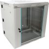 Pulsar RWDA1265-G 19" 12U 600x550 fali rack szekrény, kiforgatható, lapra szerelt, szürke, könnyített kialakítás Pulsar RWDA1265-G 19" 12U 600x550 fali rack szekrény, kiforgatható, lapra szerelt, szürke, könnyített kialakítás