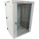 Pulsar RWDA1865-G 19" 18U 600x550 fali rack szekrény, kiforgatható, lapraszerelt, szürke, könnyített kialakítás