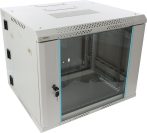   Pulsar RWDA965-G 19" 9U 600x550 fali rack szekrény, kiforgatható, lapra szerelt, szürke, könnyített kialakítás