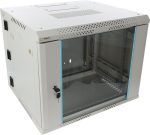   Pulsar RWDA965-G 19" 9U 600x550 fali rack szekrény, kiforgatható, lapra szerelt, szürke, könnyített kialakítás