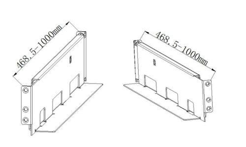 Hikvision R Series UPS Rack Slide 4-post UPS rack sín R szériához