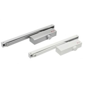   Silin SA-8023-WH Csúszósínes ajtóbehúzó 40-65 kg ajtóra, termostabil olajjal, fehér