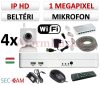 Sec-CAM 1MP WIFI IP - BELTÉRI WIFI KOCKA KAMERA - 4 KAMERÁS KOMPLETT KAMERARENDSZER - vezeték nélküli hangrögzítős valódi 1 MegaPixel (HD 720p) biztonsági megfigyelő szett Sec-CAM 1MP WIFI IP - BELTÉRI WIFI KOCKA KAMERA - 4 KAMERÁS KOMPLETT KAMERARENDSZER - vezeték nélküli hangrögzítős valódi 1 MegaPixel (HD 720p) biztonsági megfigyelő szett