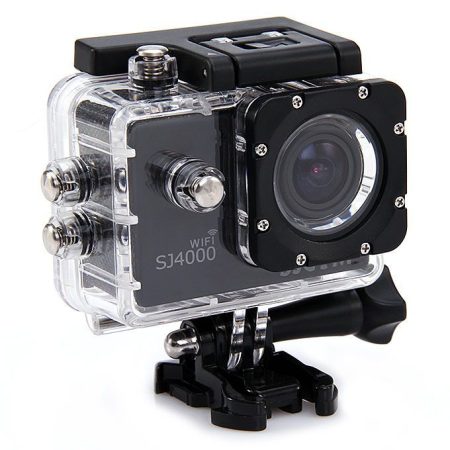 SJCAM SJ4000 WIFI, akciókamera, sportkamera, EREDETI gyári, FULL HD 1080p (30fps) videó, 12MP kép, vízálló tokban, 170°, színes LCD, OSD, akkuval, alap felszerelő készlettel - GYÁRI EREDETI - FEKETE