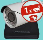   Sec-CAM 2MP AHD - VARIFOKÁLIS KÜLTÉRI KOMPAKT KAMERA - 1 KAMERÁS KOMPLETT KAMERARENDSZER - valódi 2 MegaPixel (FULL HD 1080p) biztonsági megfigyelő szett 