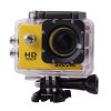 SJCAM SJ4000, akciókamera, sportkamera, EREDETI gyári modell, FULL HD 1080p (30fps) videó, 12MP kép, vízálló tokban, 170°, színes LCD, OSD, akkuval, alap felszerelő készlettel - GYÁRI EREDETI - SÁRGA 