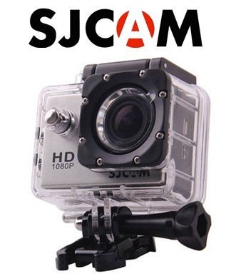 SJCAM SJ5000, akciókamera, sportkamera, EREDETI gyári modell, FULL HD (1080p, 2MP): 30fps videó, 14MP kép, vízálló tokban, 170°, színes LCD, OSD, akkuval, alap felszerelő készlettel - GYÁRI EREDETI