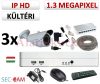 Sec-CAM 1.3MP IP - KÜLTÉRI KOMPAKT KAMERA - 3 KAMERÁS KOMPLETT KAMERARENDSZER - valódi 1.3 MegaPixel (HD 960p) biztonsági megfigyelő szett Sec-CAM 1.3MP IP - KÜLTÉRI KOMPAKT KAMERA - 3 KAMERÁS KOMPLETT KAMERARENDSZER - valódi 1.3 MegaPixel (HD 960p) biztonsági megfigyelő szett
