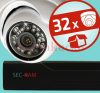Sec-CAM 1MP IP - KÜLTÉRI / BELTÉRI DÓM KAMERA - 32 KAMERÁS KOMPLETT KAMERARENDSZER - valódi 1 MegaPixel (HD 720p) biztonsági megfigyelő szett Sec-CAM 1MP IP - KÜLTÉRI / BELTÉRI DÓM KAMERA - 32 KAMERÁS KOMPLETT KAMERARENDSZER - valódi 1 MegaPixel (HD 720p) biztonsági megfigyelő szett