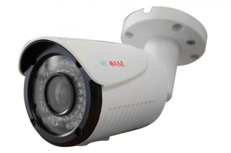 Sec-CAM SCAHD-T206VF/SE SmartEye, motor ZOOM és autó fókusz, varifokális, valódi 2MP (FULL HD 1080p), kültéri (IP66), AHD, színes, éjjel látó IR-LED-es, biztonsági megfigyelő csőkamera - 2 megapixel 