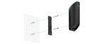   Ajax SMARTBRACKET-MPROTECT-CURT-BL MotionProtect Curtain konzol, fekete