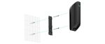   Ajax SMARTBRACKET-MPROTECT-CURT-WH MotionProtect Curtain konzol, fehér