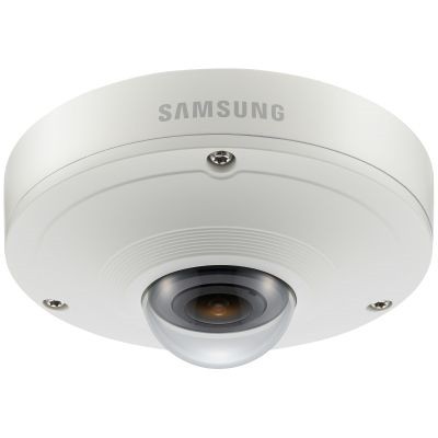  SAMSUNG SNF7010V IPOLIS kültéri vandálbiztos 360°-os Fisheye Day&Night 3 megapixeles HD IP dome kamera, 1/2,8-os 3Megapixel Progressive Scan CMOS chip, WiseNet II DSP chip