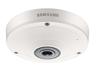  SAMSUNG SNF8010 IPOLIS 360°-os Fisheye Day&Night 5 megapixeles HD IP dome kamera, 1/1.8-os 6Megapixel Progressive Scan CMOS chip