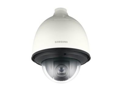  SAMSUNG SNP5321HP kültéri vandálbiztos nagydinamikájú mechanikus Day&Night 1.3 megapixeles IP PTZ Dome kamera, 1/3-os Progressive CMOS chip