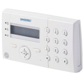   Acre-Vanderbilt SPCK421.100 X-busz LCD kezelő kártyaolvasóval, 2×16 karakteres kijelző, kék háttérfény, szabotázsvédett, 3 LED