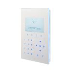   Acre-Vanderbilt SPCK521.100-N X-busz érintőgombos grafikus LCD kezelő kártyaolvasóval felirat nélkül, audio, 128×64,kék háttérfény