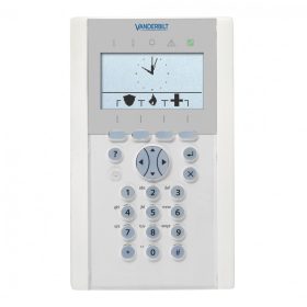   Acre-Vanderbilt SPCK620.100-N X-busz komfort LCD kezelő felirat nélkül, 128×64 képpont, kék háttérfény, szabotázsvédett, 5 LED