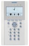   Acre-Vanderbilt SPCK620.100 X-busz komfort LCD kezelő, 128×64 képpont, kék háttérfény, szabotázsvédett, 5 állapotjelző LED