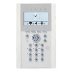   Acre-Vanderbilt SPCK623.100-N X-busz komfort LCD kezelő kártyaolvasóval felirat nélkül, audio, 128×64, kék háttérfény, 5 LED