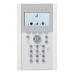   Acre-Vanderbilt SPCK623.100-N X-busz komfort LCD kezelő kártyaolvasóval felirat nélkül, audio, 128×64, kék háttérfény, 5 LED