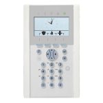   Vanderbilt-Acre SPCK623.100-N X-busz komfort LCD kezelő kártyaolvasóval felirat nélkül, audio, 128×64, kék háttérfény, 5 LED