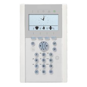   Acre-Vanderbilt SPCK623.100-N X-busz komfort LCD kezelő kártyaolvasóval felirat nélkül, audio, 128×64, kék háttérfény, 5 LED