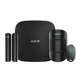   Ajax STARTERKIT-BLACK StarterKit kezdőcsomag, Ajax HUB riasztóközpont szett, fekete eszközökkel