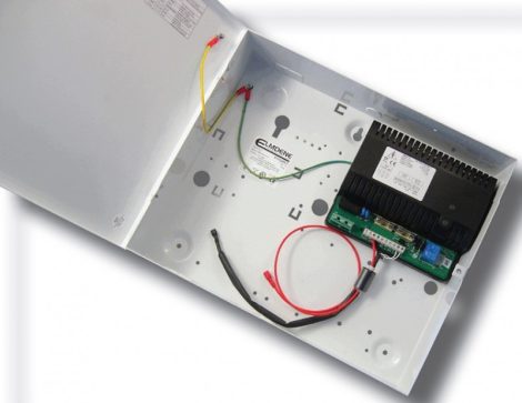 Elmdene STX2405-C Szünetmentesíthető intelligens tápegység, 230VAC/27.0-28.3VDC/5A, max.2x7Ah akkumulátor, EN54-4:1997