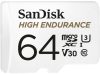 SanDisk SanDisk MicroSD High Endu 64GB SanDisk High Endurance 64GB micro SD kártya, microSDXC, Class 10 UHS-I