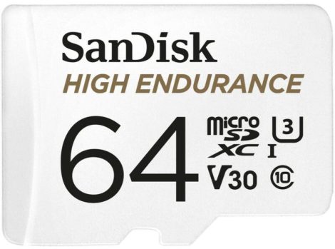 SanDisk SanDisk MicroSD High Endu 64GB SanDisk High Endurance 64GB micro SD kártya, microSDXC, Class 10 UHS-I