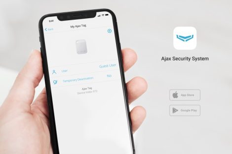 Ajax TAG-WHITE-3 Tag érintésmentes beléptető kulcstartó tag, 13,56 MHz Mifare DESFire, ISO 14443-A, 3 db, fehér