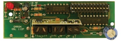 Tecno TCRX24  TECNO 1 csatornás vevő, 433MHz, AM, 24Vac-dc. - Impulzusos, nyitott kollektoros tranzisztor-kimenet (a földet kapcsolja), kontrol LED, szűrő az antennabemeneten, 10+2 bit kódolás.