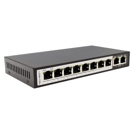 Techson TCS AMP08 2MU 10 portos PoE switch