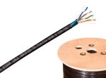   Bitner TI0091-500 F/UTP kültéri kábel, cat5e, 200 MHz, PE köpeny, 500 m/dob