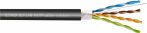   Bitner TI0092-100 F/UTP dupla köpenyes kültéri földkábel, PVC+PE, cat5e, 100m/tekercs